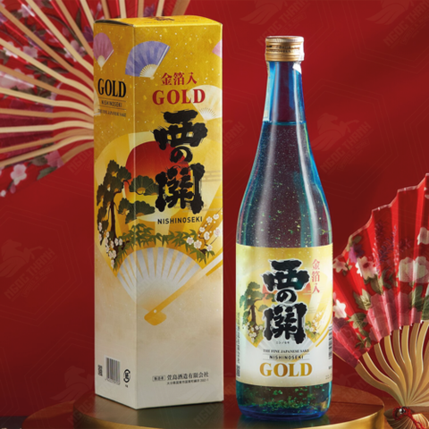<b>Sake Nishinoseki GOLD (vảy vàng)</b><br>72cl | 15%