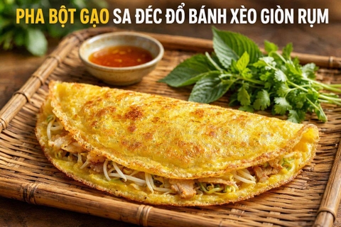 Cách làm bánh khọt giòn rụm chuẩn vị miền Tây từ bột gạo lọc Sa Đéc tại nhà