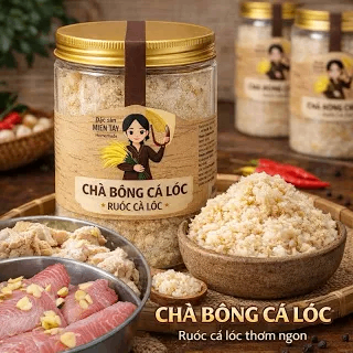 Chà Bông Cá Lóc Đồng Tháp (Hũ PET) – Thơm Ngon, Tiện Lợi Cho Cả Gia Đình