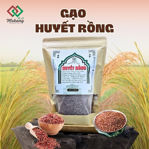 Gạo Huyết Rồng Loại 1 (Đồng Tháp) – Giàu Dinh Dưỡng, Hỗ Trợ Ăn Kiêng