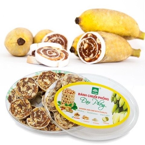 Kẹo Chuối Phồng (Đậu phộng)