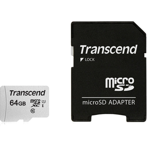 Thẻ nhớ Transcend 64GB 300S TS64GUSD300S-A | Hàng chính hãng