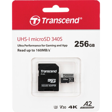 Thẻ nhớ Transcend microSDXC 256GB 340S UHS-I | Hàng chính hãng