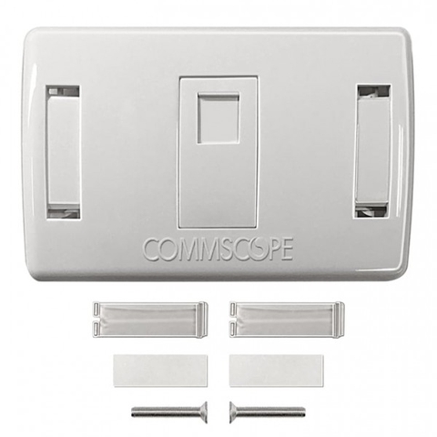 Mặt ổ cắm đơn COMMSCOPE US Style Decorator Faceplate Kit 1-Port  (2-1427030-1) | Hàng chính hãng