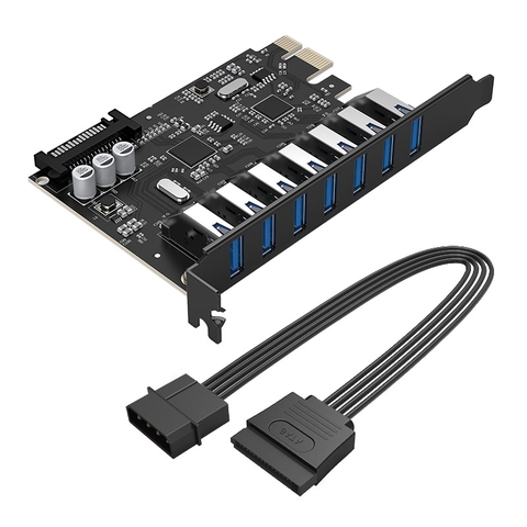 Card mở rộng 7 cổng USB 3.0 PVU3-7U-V1 | Hàng chính hãng
