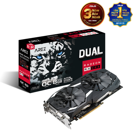 Card Màn Hình ASUS Dual RX580 O8G 8GB