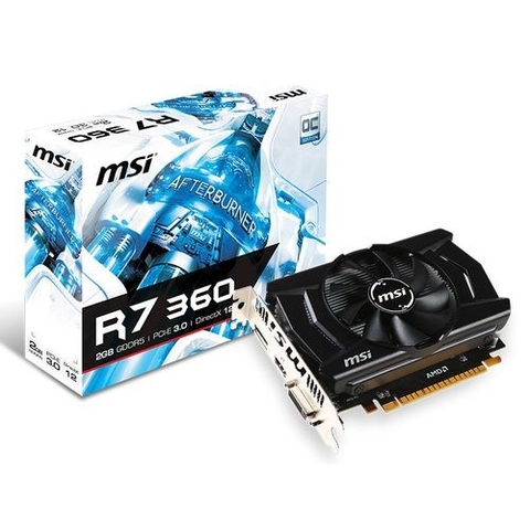Card màn hình MSI R7 360 2GD5 OC hiệu suất cao