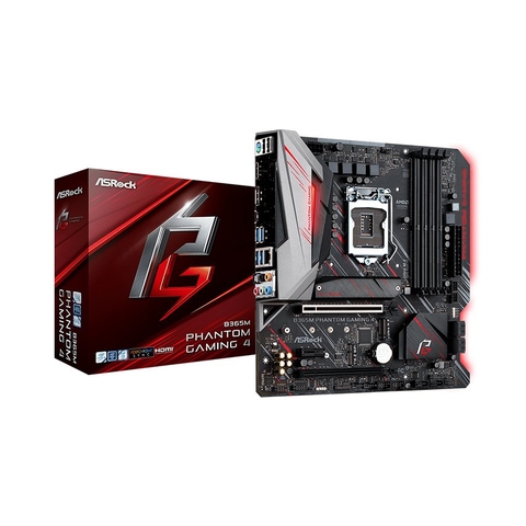 Mainboard ASROCK B365M Phantom Gaming 4 (Intel B365, Socket 1151, m-ATX, 4 khe RAM DDR4)
