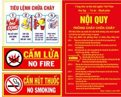 Bộ Nội Quy Tiêu Lệnh PCCC Chất Lượng
