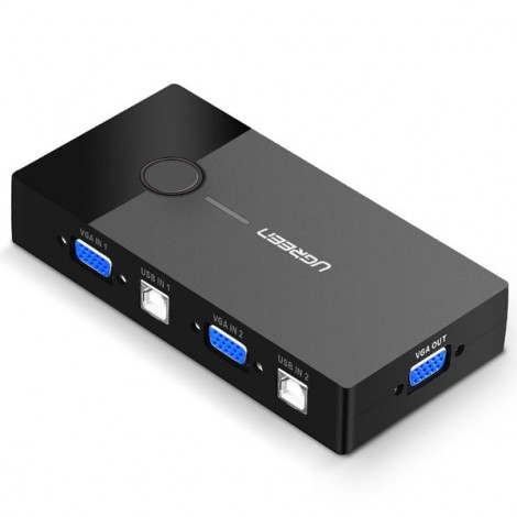 Bộ chuyển KVM 2 PC sang 1 Màn hình cao cấp Ugreen 30357 | Hàng chính hãng