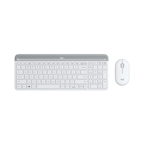 Combo Bàn Phím và Chuột không dây Logitech MK470 Slim (Trắng) 920-009183 | Hàng chính hãng
