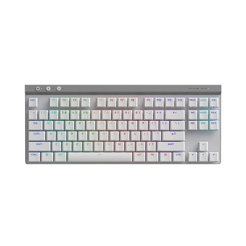 Bàn phím cơ Logitech G515 LightSpeed TKL Wireless White_920-012581 | Hàng chính hãng