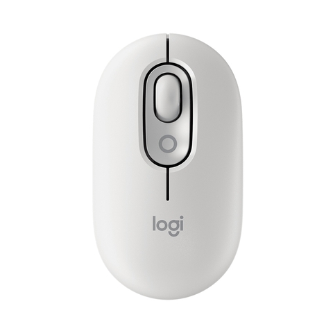 Chuột không dây Logitech Pop Mouse with EMOJI màu Trắng - 910-007400 | Hàng chính hãng