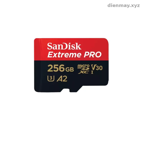 Thẻ Nhớ SanDisk Extreme Pro 256GB microSDXC V30 A2 Cho Camera, Flycam