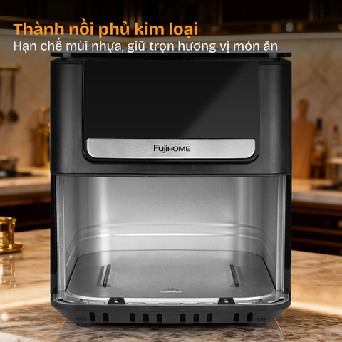 Nồi chiên không dầu 2 thanh nhiệt Fujihome A7DH 7L – chín đều, ít phải lật