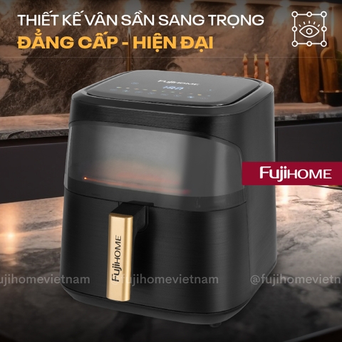 Fujihome A8DG1 – nồi chiên không dầu 8 lít nướng trọn con gà 2,5–3kg cho bữa cơm cuối tuần