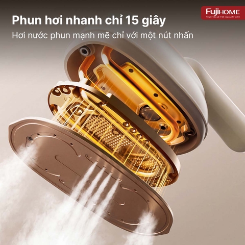Bàn ủi hơi nước cầm tay Fujihome SI200DC gập gọn – là nhanh áo sơ mi mỗi sáng
