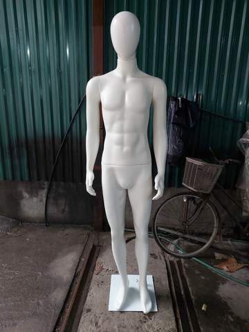 Manocanh Nam Cứng Trắng Mờ Mặt Mù Dáng Thẳng