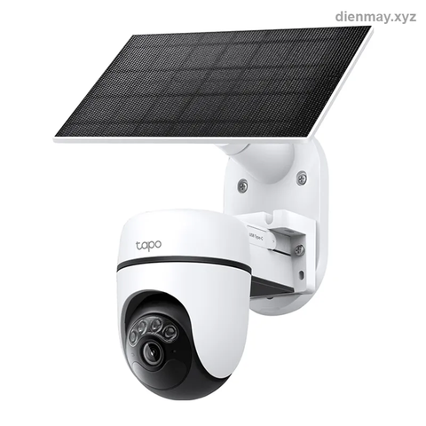 Bộ camera năng lượng mặt trời Tapo C610 Kit 2K xoay/nghiêng - Sân vườn, mặt tiền nhà cần camera không phải đi dây điện