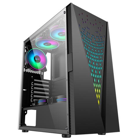 VỎ CASE SAMA 2055 (ATX-3 FAN RGB) | Hàng chính hãng