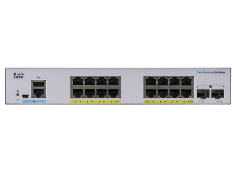 Thiết bị chuyển mạch Switch Cisco CBS250-16P-2G-EU | Hàng chính hãng