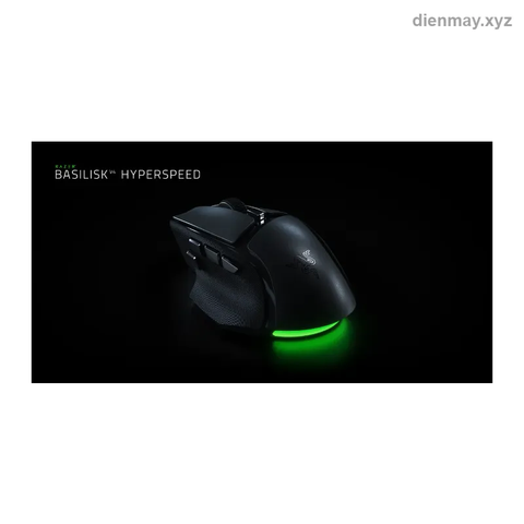 Chuột gaming không dây Razer Basilisk V4 HyperSpeed Đen - Game thủ cần chuột công thái học không dây nhiều nút