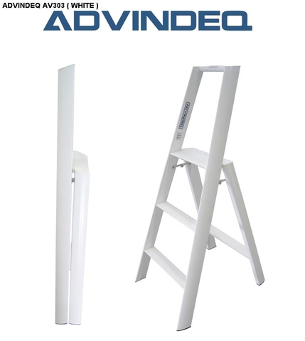 Thang nhôm ADVINDEQ AV303 (White) 3 bậc | Hàng chính hãng