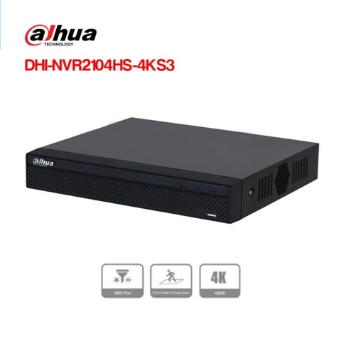 Đầu ghi hình IP 4 kênh DAHUA DHI-NVR2104HS-4KS3 | Hàng chính hãng