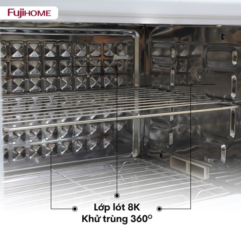 Tủ sấy bát gia đình Fujihome DD38 38 lít, UVC và Ion âm, chỉnh nhiệt