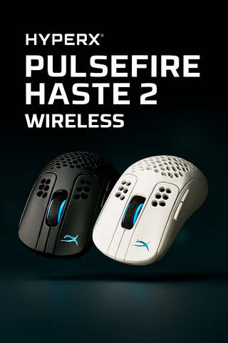 CHUỘT HYPERX PULSEFIRE HASTE II WIRELESS BLACK/WHITE