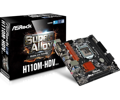 Bo mạch chủ Asrock H110M-HDV R3.0 chính hãng