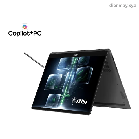 Laptop MSI Prestige N16 Flip AI+ C1XMT-016VN (NVIDIA RTX Spark N1X, 128GB, 2TB, 16 UHD+ OLED cảm ứng, Win 11 Pro) Xám bạch kim