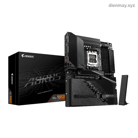Mainboard Gigabyte B850 AORUS STEALTH (AMD B850, AM5, DDR5, ATX, Wi-Fi 7) - Build PC gaming AMD AM5 tầm trung - cao cấp
