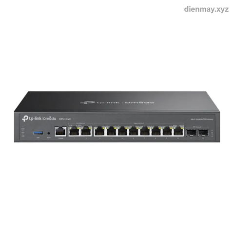 Router VPN Multi-Gigabit Omada ER7412-M2 cổng 2.5G rackmount - Doanh nghiệp, chi nhánh cần router VPN đa WAN lắp tủ rack