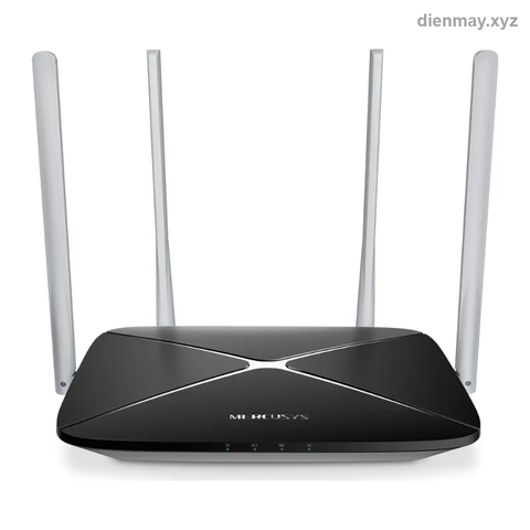 Router Wi-Fi Mercusys AC12 AC1200 băng tần kép - Gia đình, căn hộ nhỏ cần Wi-Fi ổn định cho nhiều thiết bị