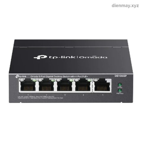 Switch 5 cổng Gigabit TP-Link Omada DS105G cắm là chạy - Văn phòng, gia đình cần mở rộng cổng mạng đơn giản, cắm là chạy