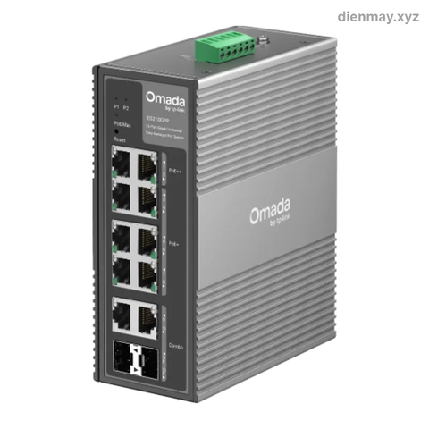 Switch công nghiệp PoE 10 cổng Gigabit TP-Link IES210GPP Easy Managed PoE++ - Nhà máy, kho xưởng, ngoài trời cần switch công nghiệp chịu nhiệt rộng