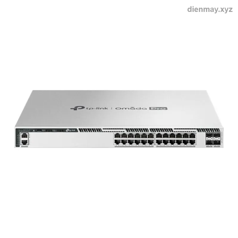Switch PoE+ L3 Omada Pro S6500-24GP4XF 24 cổng Gigabit + 4 cổng 10G - Văn phòng, khách sạn cần cấp PoE+ cho camera và access point