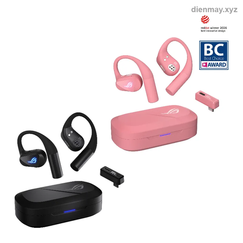 Tai nghe không dây ASUS ROG Cetra Open Wireless Gaming Earbuds Đen - Game thủ và người dùng di động cần tai nghe mở không dây