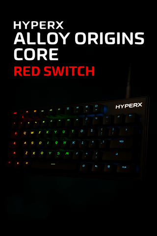BÀN PHÍM CƠ HYPERX ALLOY ORIGINS CORE RED SWITCH