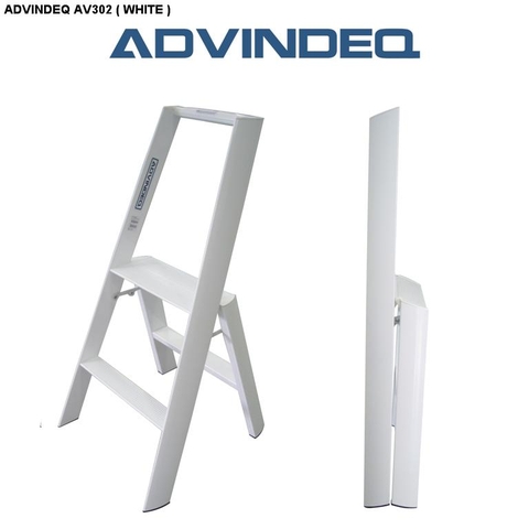 Thang nhôm ADVINDEQ AV302 (White) 2 bậc | Hàng chính hãng
