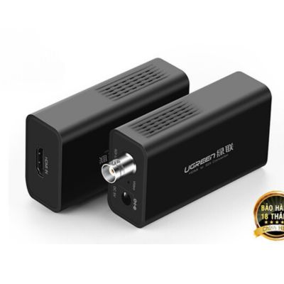 Bộ chuyển đổi HDMI to SDI cho máy tính, máy quay phim Ugreen 40966 hỗ trợ FullHD*1080 | Hàng chính hãng