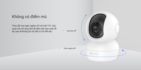 Camera quay quét wifi Ezviz TY2 / TY1 | Hàng chính hãng