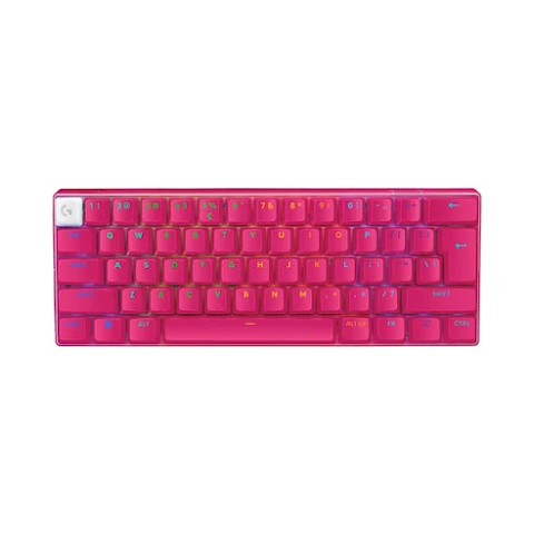 Bàn phím cơ Logitech Pro X 60 Lightspeed Wireless Rose (Wireless 2.4Ghz/Bluetooth/USB/GX Optical Tactile/RGB)_920-011954 | Hàng chính hãng