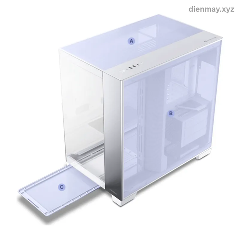 Vỏ Case Antec C8 Aluminum White Full Tower - Kính Cường Lực, Nhôm Trắng