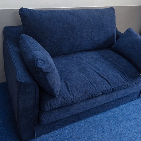 THANH LÝ- SOFA MÂY BỒNG 1m6 - XANH ĐẬM