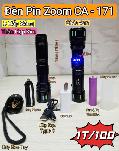 Đèn pin cầm tay tiện lợi CA171