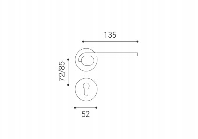 Tay nắm gạt A2 Luxe LXDH103