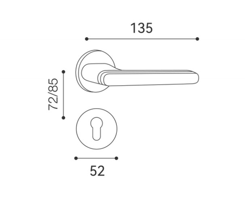 Tay nắm gạt A2 Luxe LXDH102