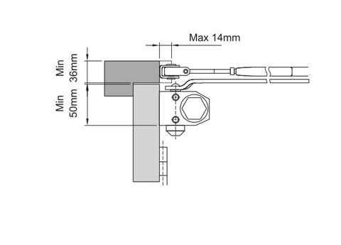 Tay đẩy hơi đa năng Yale 300